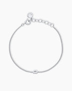 Wilder Mini Alphabet Bracelet || option:: Silver Plated, B