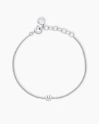 Wilder Mini Alphabet Bracelet || option:: Silver Plated, G