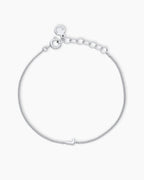 Wilder Mini Alphabet Bracelet || option:: Silver Plated, L