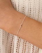 Wilder Mini Alphabet Bracelet || option:: Silver Plated, L