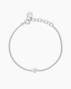 Wilder Mini Alphabet Bracelet || option:: Silver Plated, M