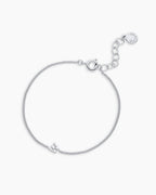 Wilder Mini Alphabet Bracelet || option:: Silver Plated, W