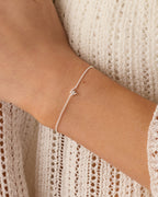 Wilder Mini Alphabet Bracelet || option:: Silver Plated, W