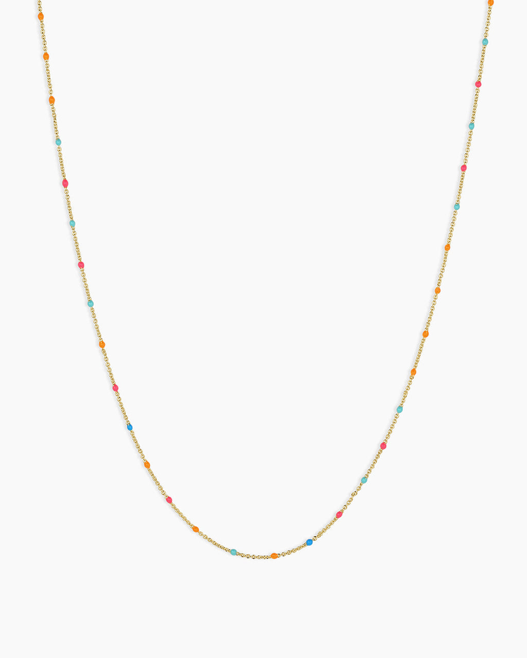 Capri Short Necklace || option::18K Gold Plated, Miami