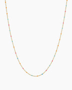 Capri Short Necklace || option::18K Gold Plated, Miami