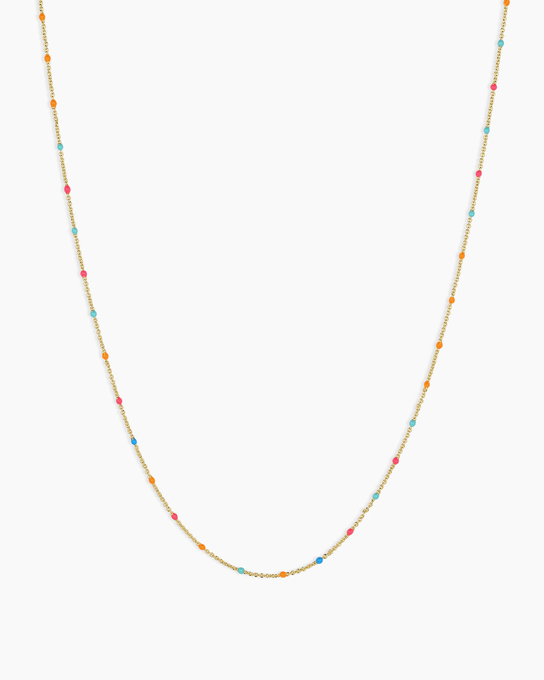 Capri Short Necklace || option::18K Gold Plated, Miami