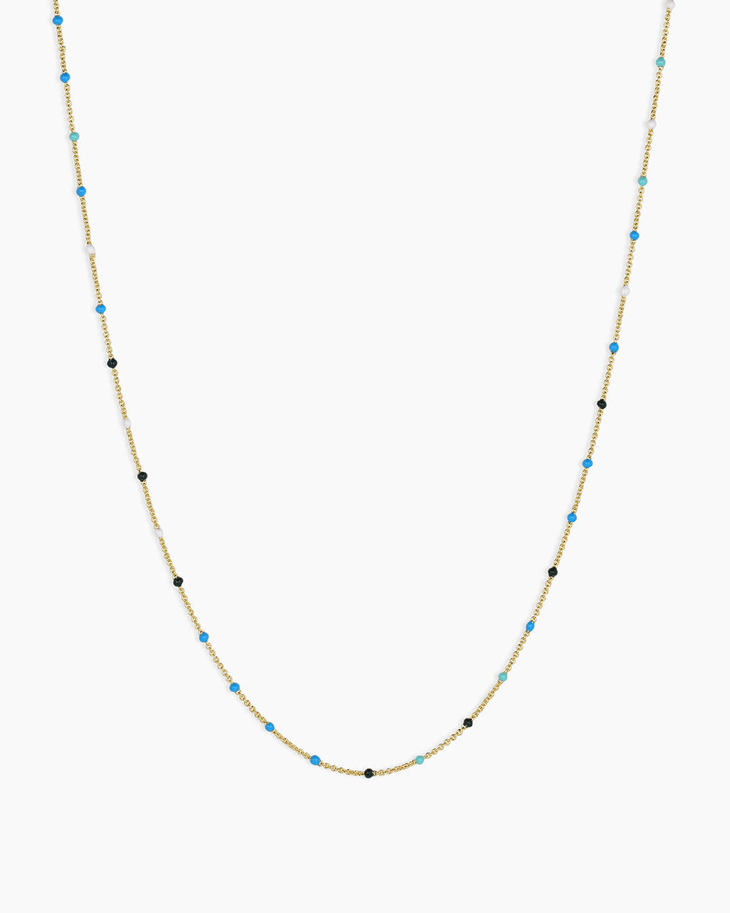 Capri Short Necklace || option::18K Gold Plated, Laguna