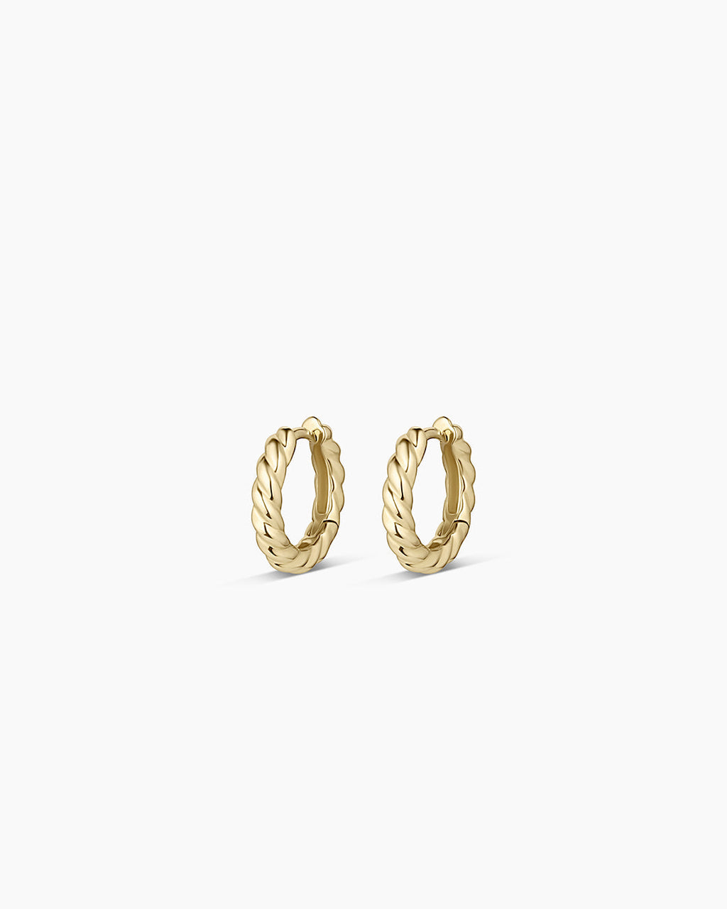 14K Gold Crew Helium Huggies || option::14K Solid Gold