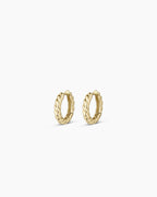 14K Gold Crew Helium Huggies || option::14K Solid Gold