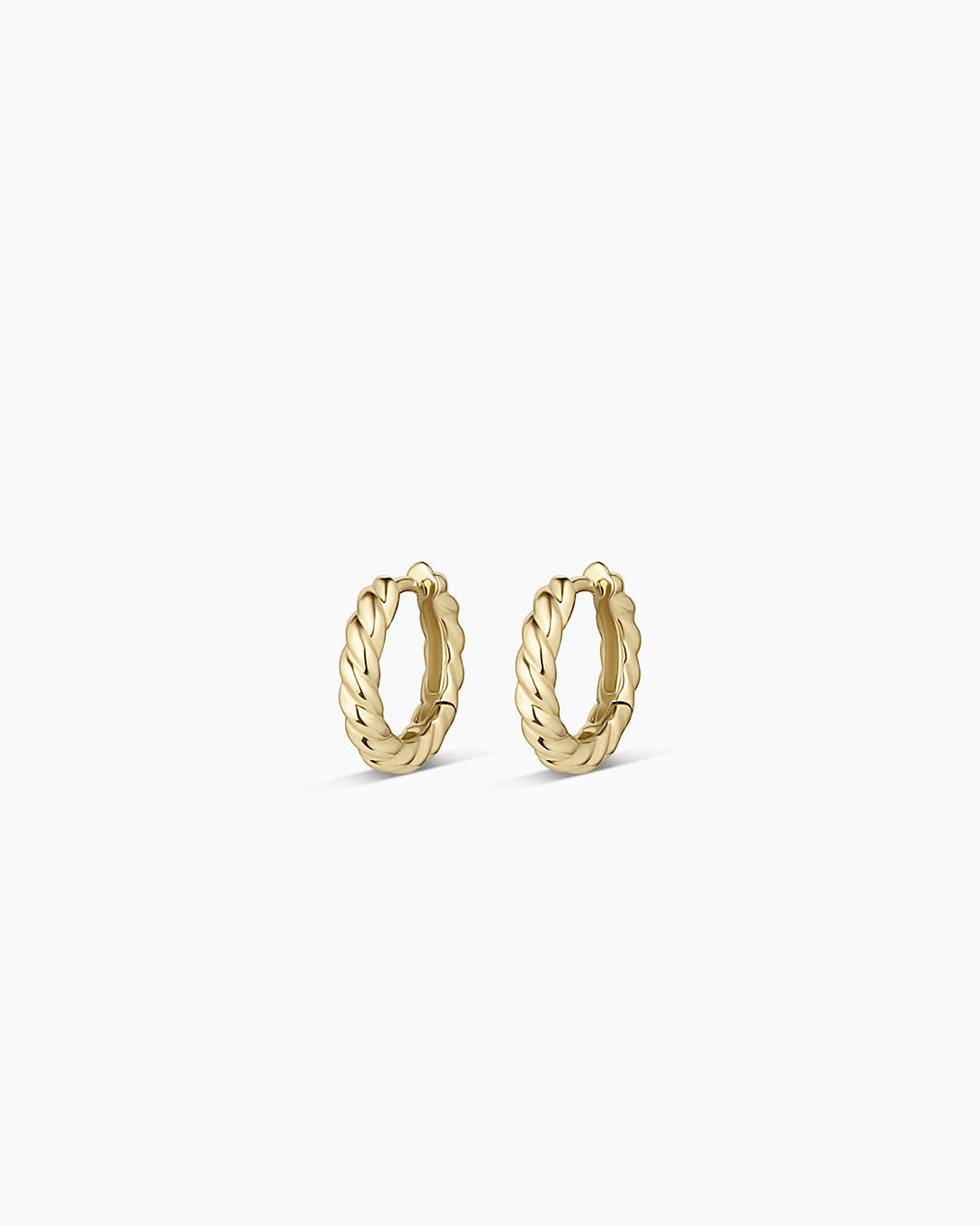 14K Gold Crew Helium Huggies || option::14K Solid Gold