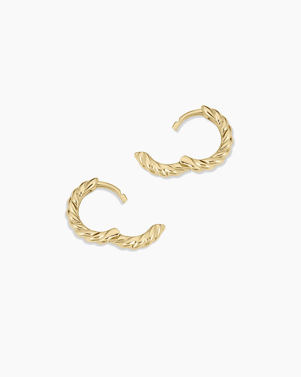 14K Gold Crew Helium Huggies || option::14K Solid Gold