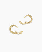 14K Gold Crew Helium Huggies || option::14K Solid Gold