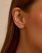 Diamond Butterfly Studs || option::14K Solid Gold