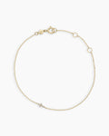 Diamond Cross Bracelet || option::14K Solid Gold