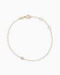 Diamond Star of David Bracelet || option::14K Solid Gold