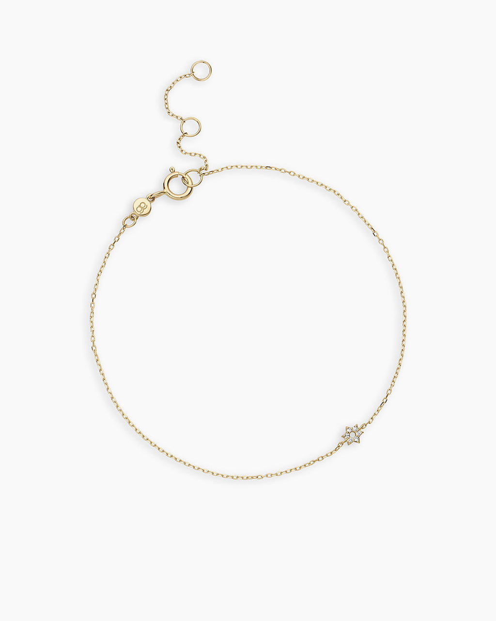 Diamond Star of David Bracelet || option::14K Solid Gold