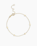14K Gold Amour Heart Bracelet || option::14K Solid Gold