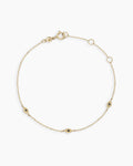 Black Onyx Evil Eye Bracelet || option::14K Solid Gold