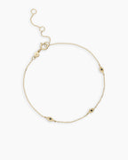 Black Onyx Evil Eye Bracelet || option::14K Solid Gold