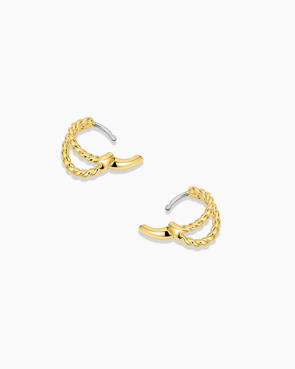 Crew Split Huggies || option::18K Gold Plated