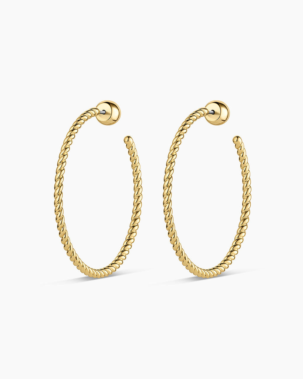 Crew Large Hoops || option::18K Gold Plated