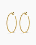 Crew Large Hoops || option::18K Gold Plated