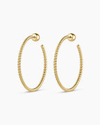 Crew Large Hoops || option::18K Gold Plated