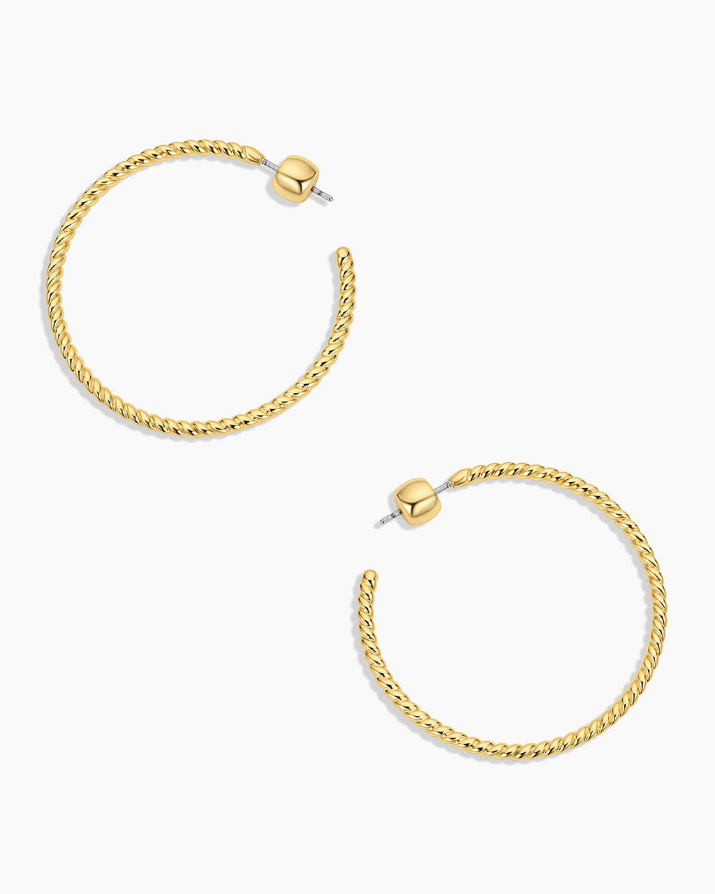 Crew Large Hoops || option::18K Gold Plated
