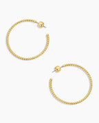 Crew Large Hoops || option::18K Gold Plated