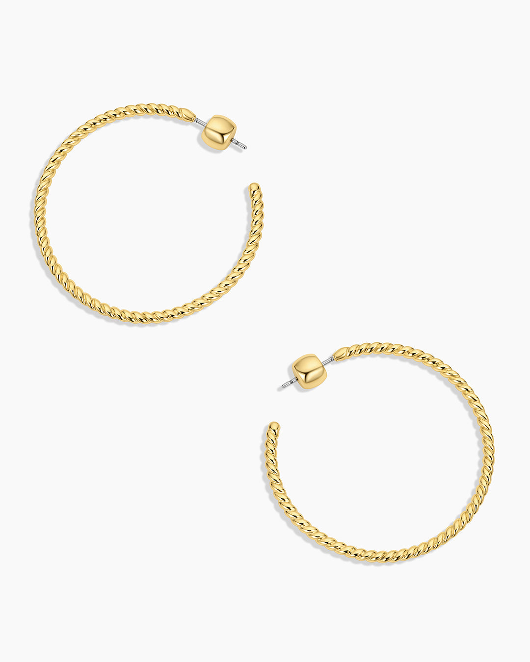 Crew Large Hoops || option::18K Gold Plated