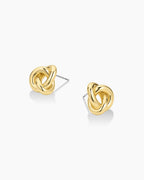 Infinity Knot Studs || option::18K Gold Plated