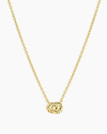 Crew Interlocking Necklace || option::18K Gold Plated