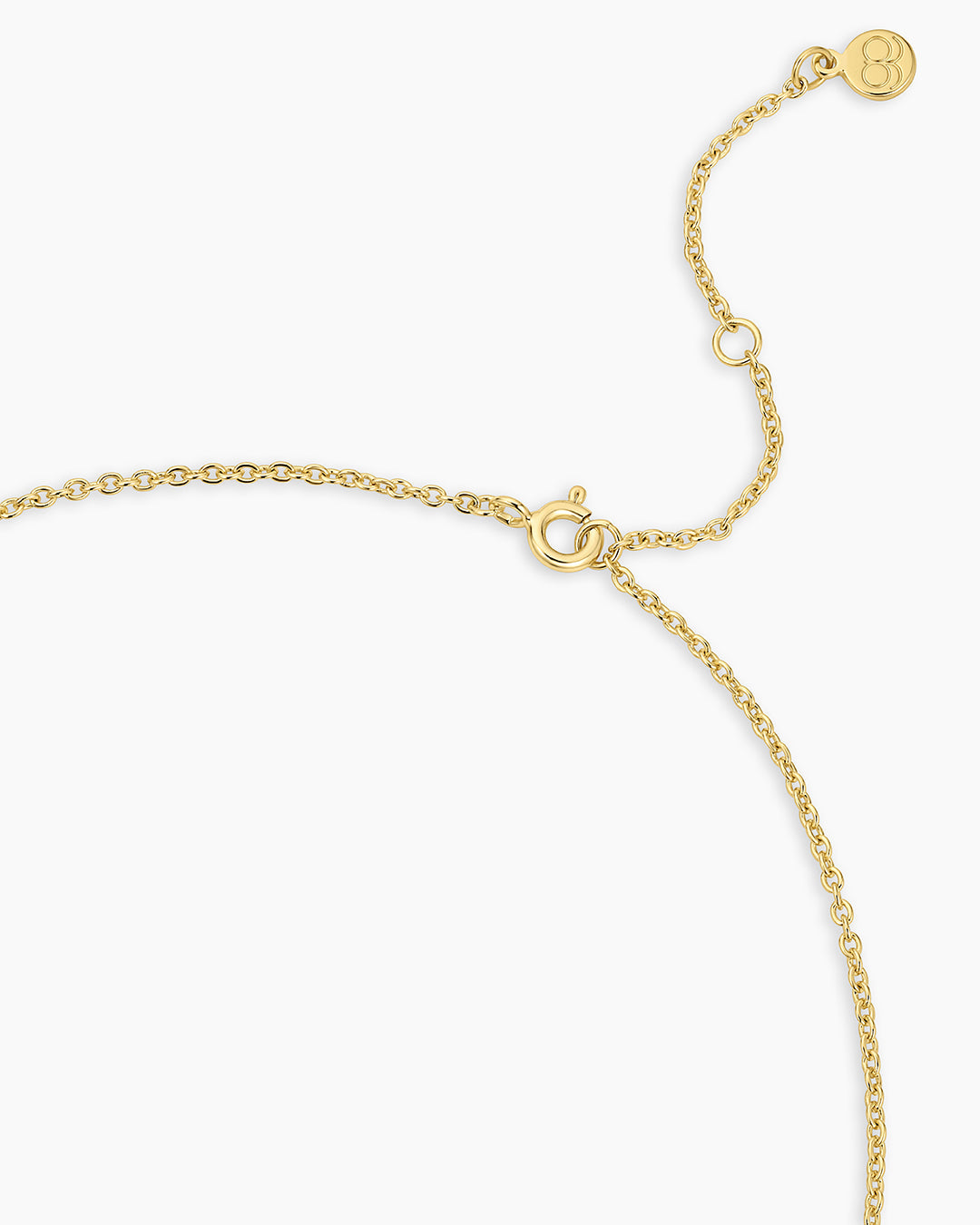 Crew Interlocking Necklace || option::18K Gold Plated