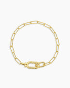 Crew Link Bracelet || option::18K Gold Plated