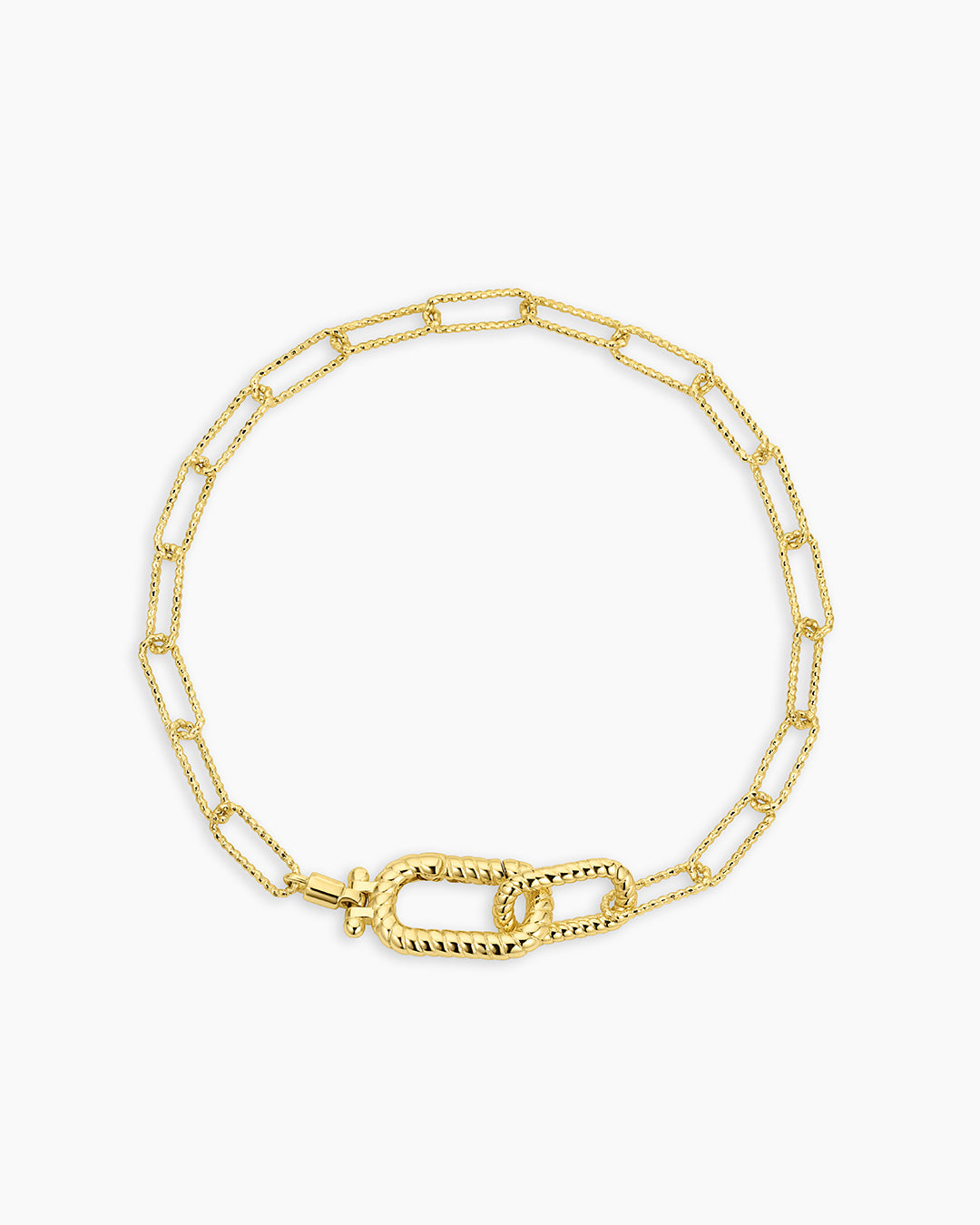 Crew Link Bracelet || option::18K Gold Plated