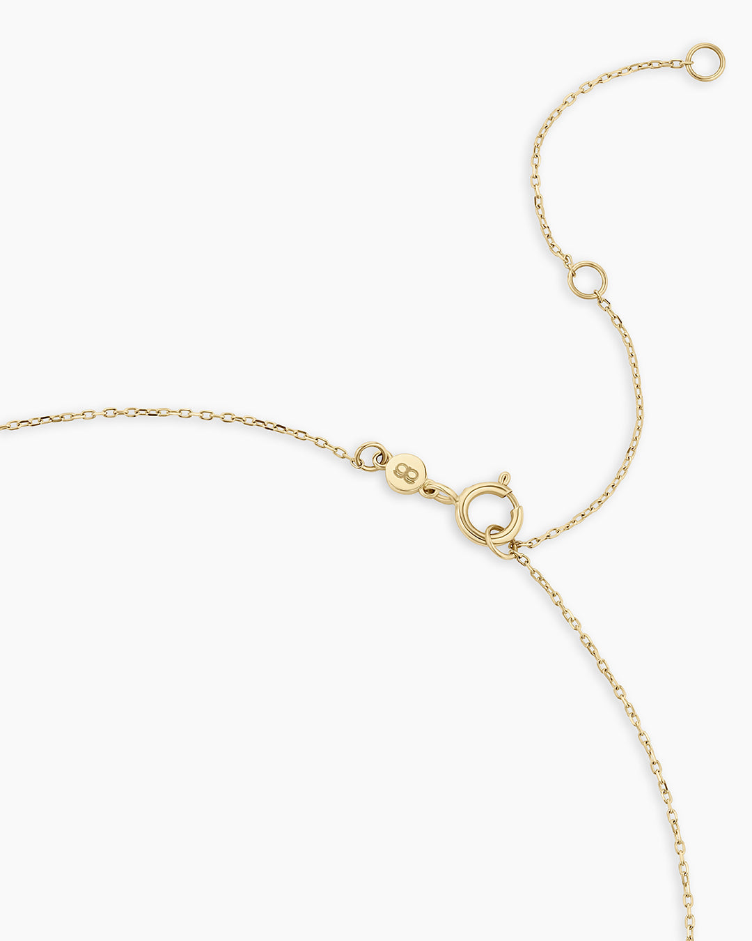 Diamond and White Sapphire Amara Cluster Necklace || option::14K Solid Gold
