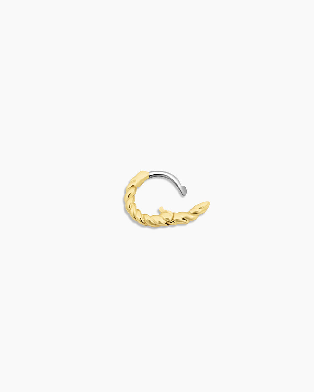 Crew Charm Huggie || option::18K Gold Plated