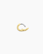 Crew Charm Huggie || option::18K Gold Plated