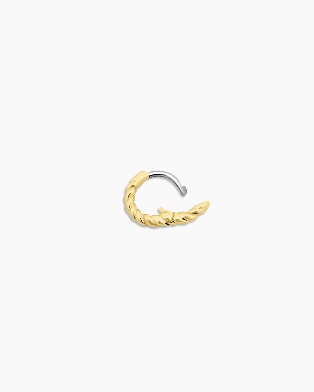 Crew Charm Huggie || option::18K Gold Plated