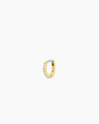 Shimmer Charm Huggie || option::18K Gold Plated