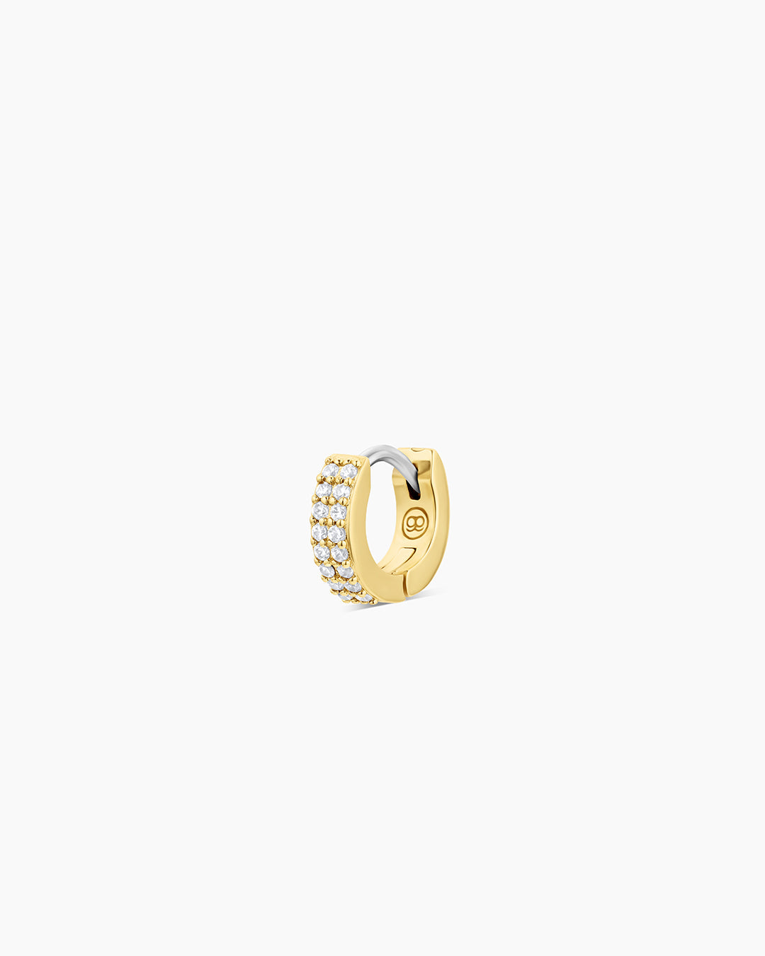 Wilder Shimmer Charm Huggie || option::18K Gold Plated