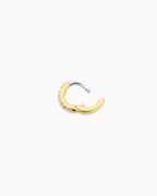 Wilder Shimmer Charm Huggie || option::18K Gold Plated