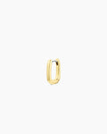 Lou Link Charm Huggie || option::18K Gold Plated