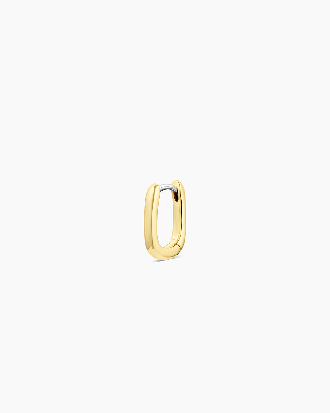Lou Link Charm Huggie || option::18K Gold Plated