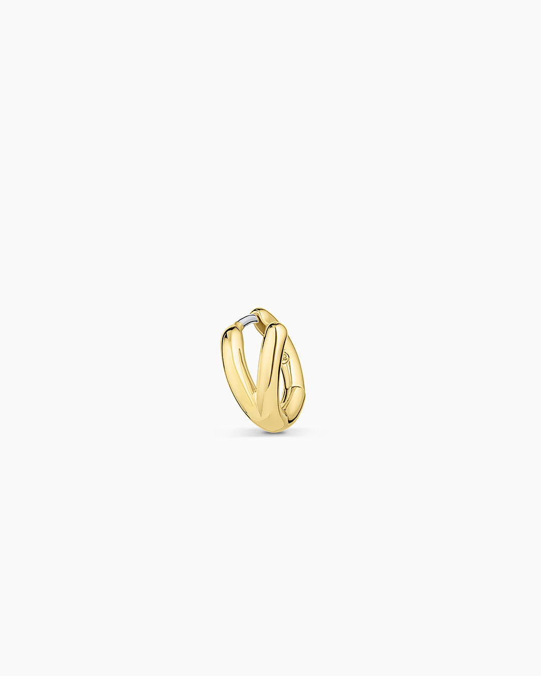 Alphabet Huggie || option::18K Gold Plated, V