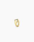 Alphabet Huggie || option::18K Gold Plated, Y