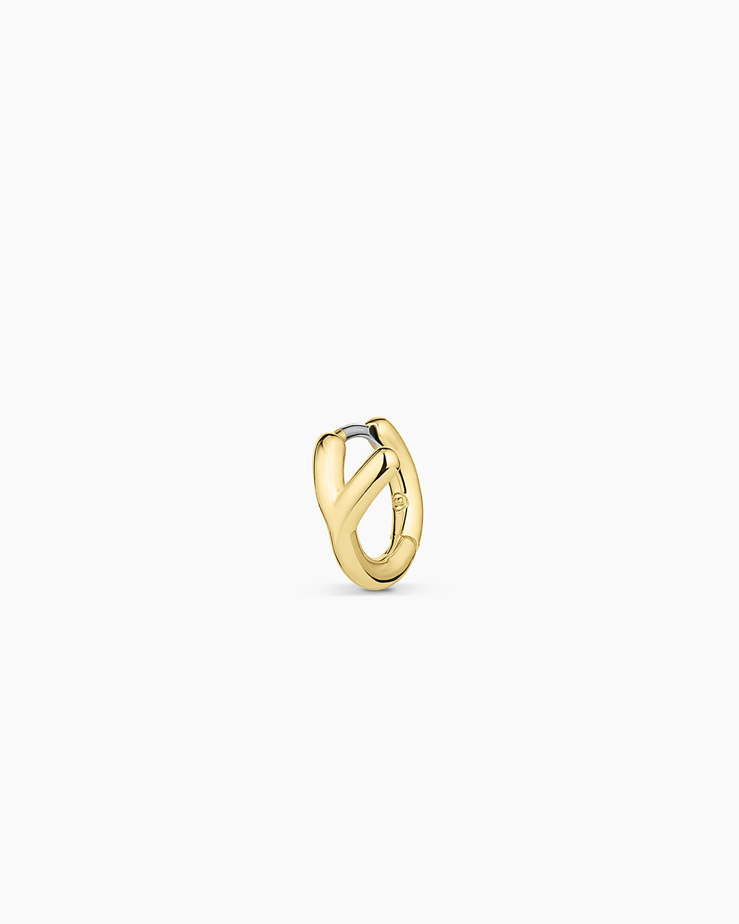 Alphabet Huggie || option::18K Gold Plated, Y