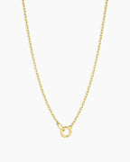 Asher Mini Necklace || option::18K Gold Plated