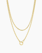 Asher Mini Necklace || option::18K Gold Plated