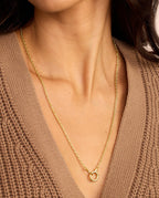Asher Mini Necklace || option::18K Gold Plated